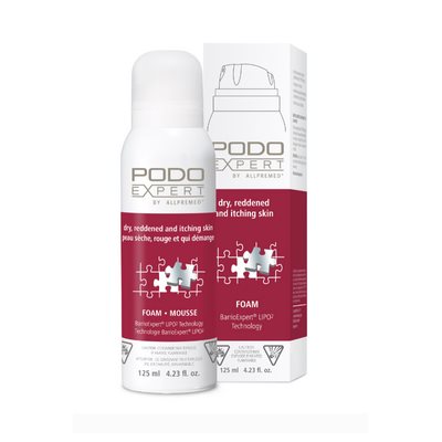 Podoexpert foam (red) dry, redderned and itching skin